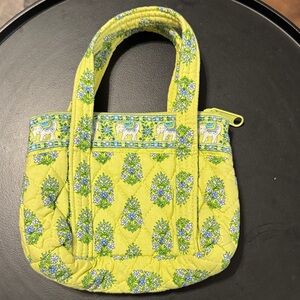 Vera Bradley Lime Green Elephant Mini Bag